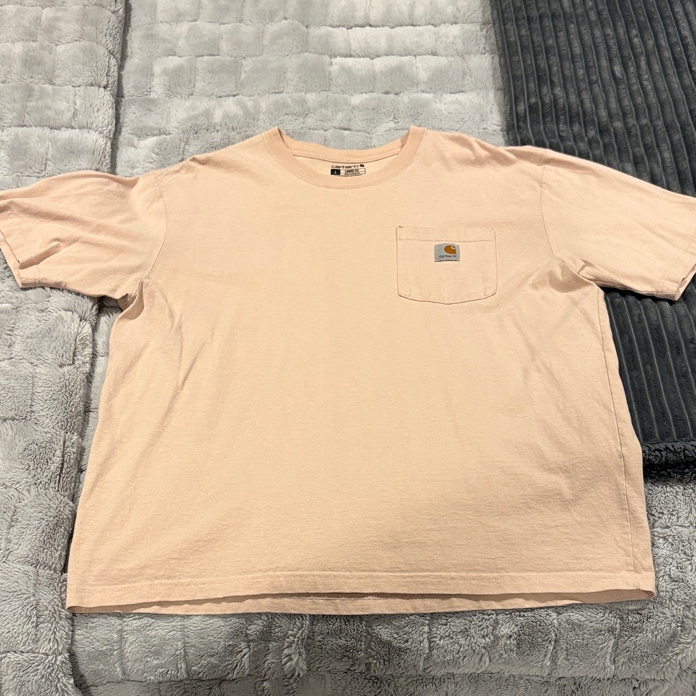 Carhartt Men's Light Peach Short Sleeve Tee